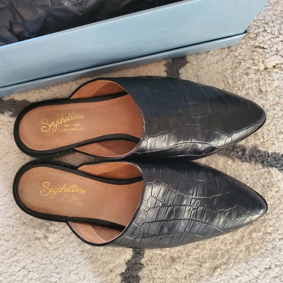 Seychelles Croc Skin Print Mule - Picture 5 of 7